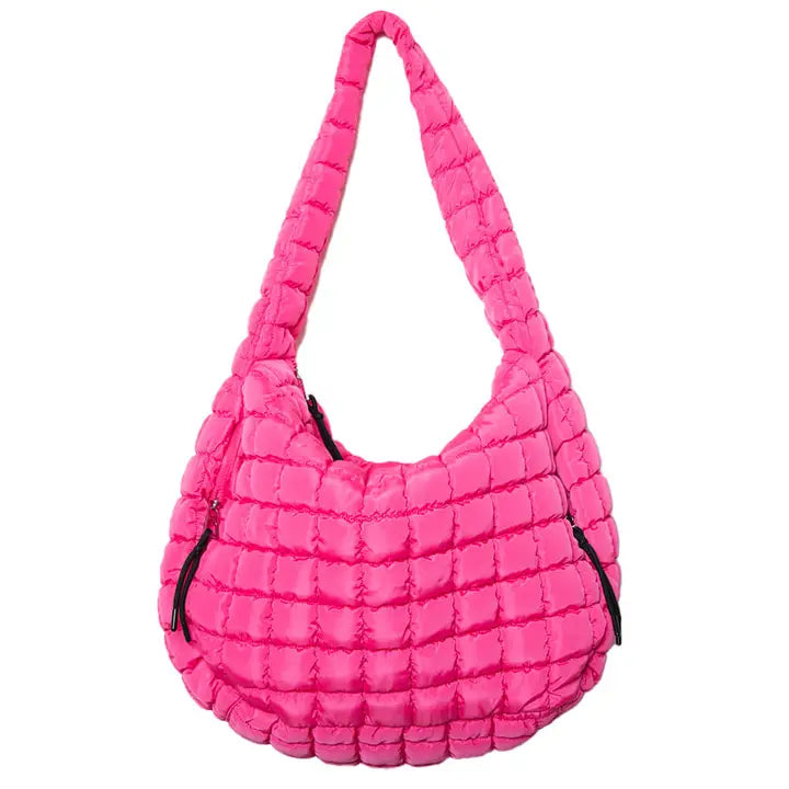 Oversized Quilted Puffer Tote Bag