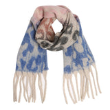 Soft Leopard Fringe Scarf