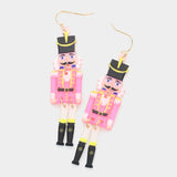 Glitter Nutcracker Earrings