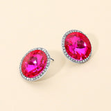 Glass Stone Evening Studs