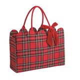 Tartan Scallop Totes