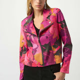 Joseph Ribkoff - Fall Foliage Leather Jacket