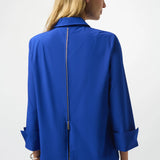 *Joseph Ribkoff - Sapphire Poplin Button Front Blouse