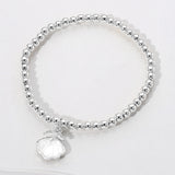Mother Of Pearl Shell Stretch Bracelet