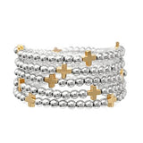 Cross Stacked Stretch Bracelets