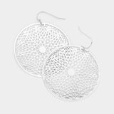 Filigree Disk Earrings