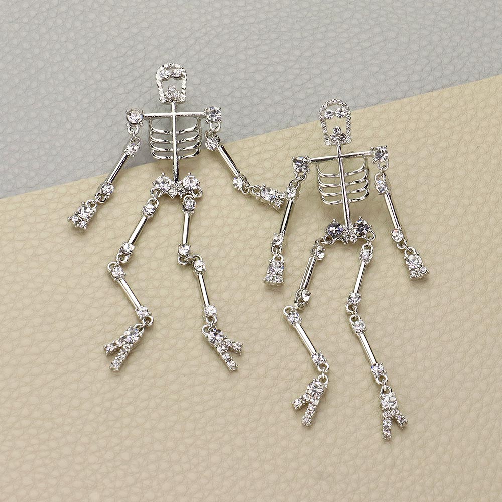 Dancing Skeleton Halloween Earrings