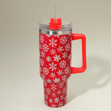 Red Snowflakes 40oz Tumbler