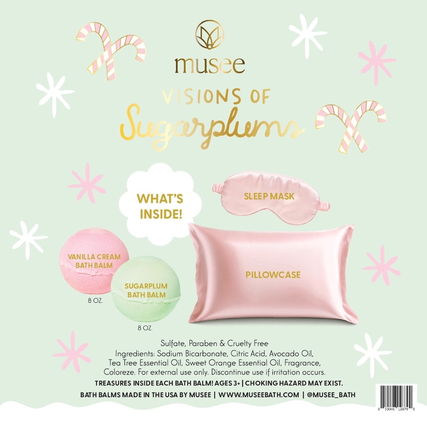 Musee - Sugarplum Bath Bomb & Eye Mask Set