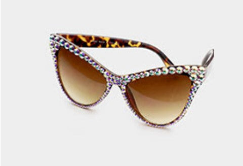 Leopard Cat-eye Sunglasses