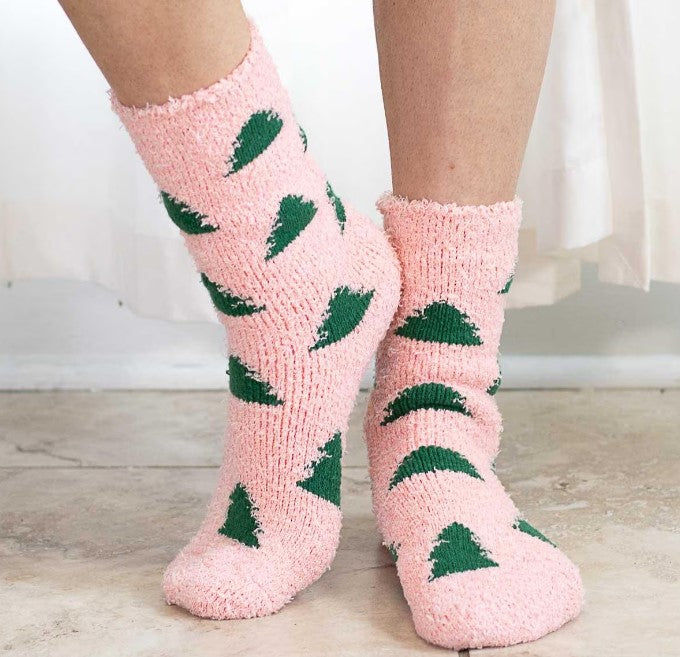 Women's Christmas Tree Cozy Socks