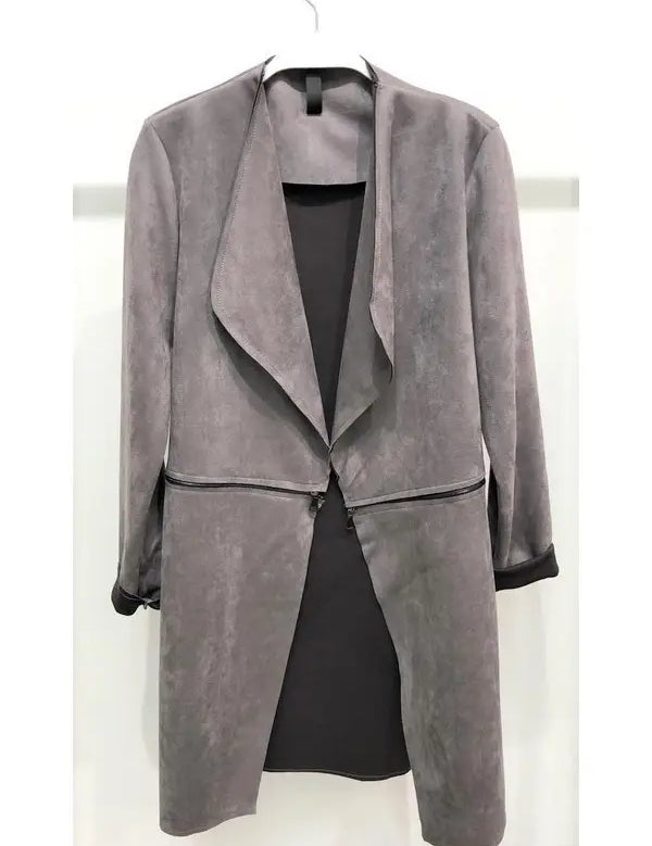 Silver Linings Suede Trench Coat