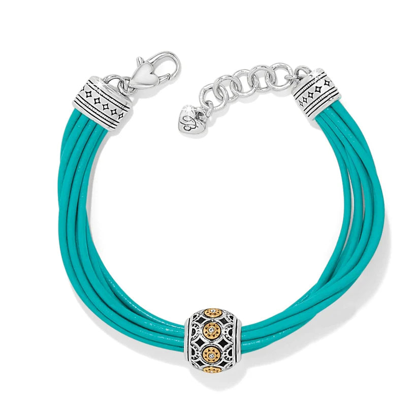 Brighton - Turquoise Mosaic Cerrillos Leather Bracelet