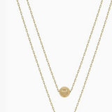 Water Resistant Double Layered 10mm&12mm Ball 16"-18" Necklace