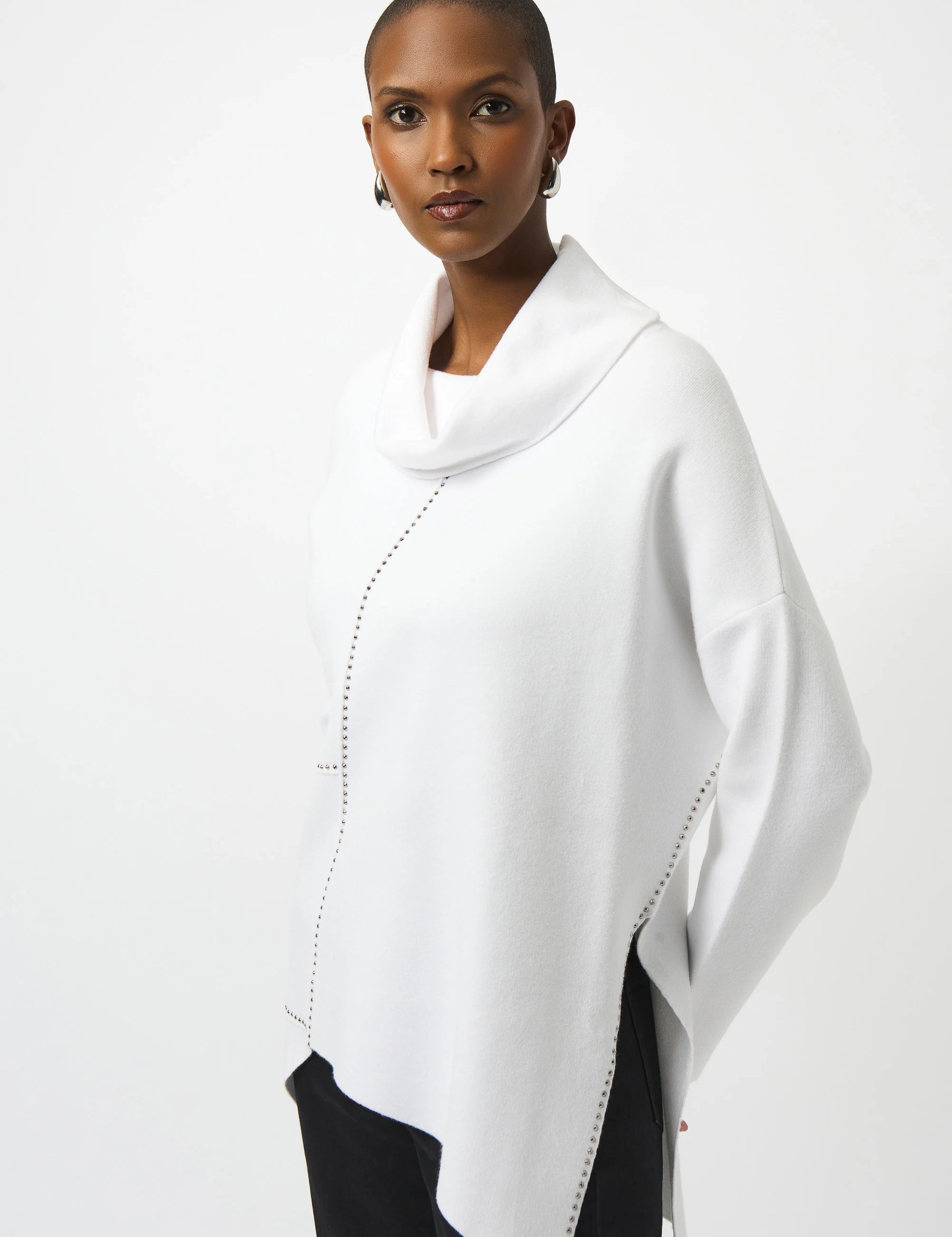 Joseph Ribkoff - Vanilla Asymmetrical Pullover Sweater