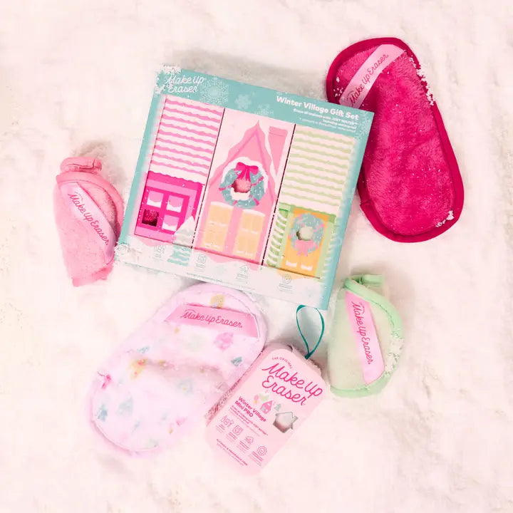 Winter Village 3pc Makeup Eraser Set