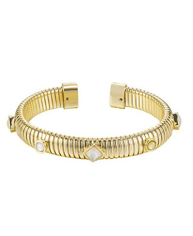 Diamond Coil Cuff Bracelet