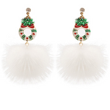 *Christmas Fun Puffball Earring