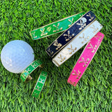 Briar Golf Club Enamel Hinge Bracelet in Green