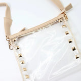 Stella Clear Crossbody with Studs