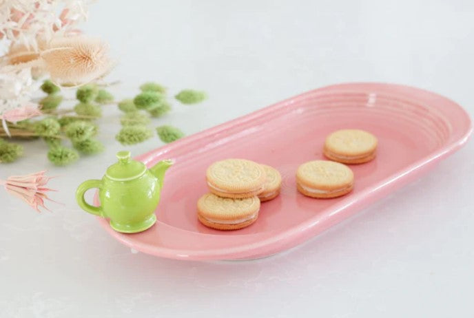 Nora Fleming - Fiesta Bread Tray & Tea Pot Mini