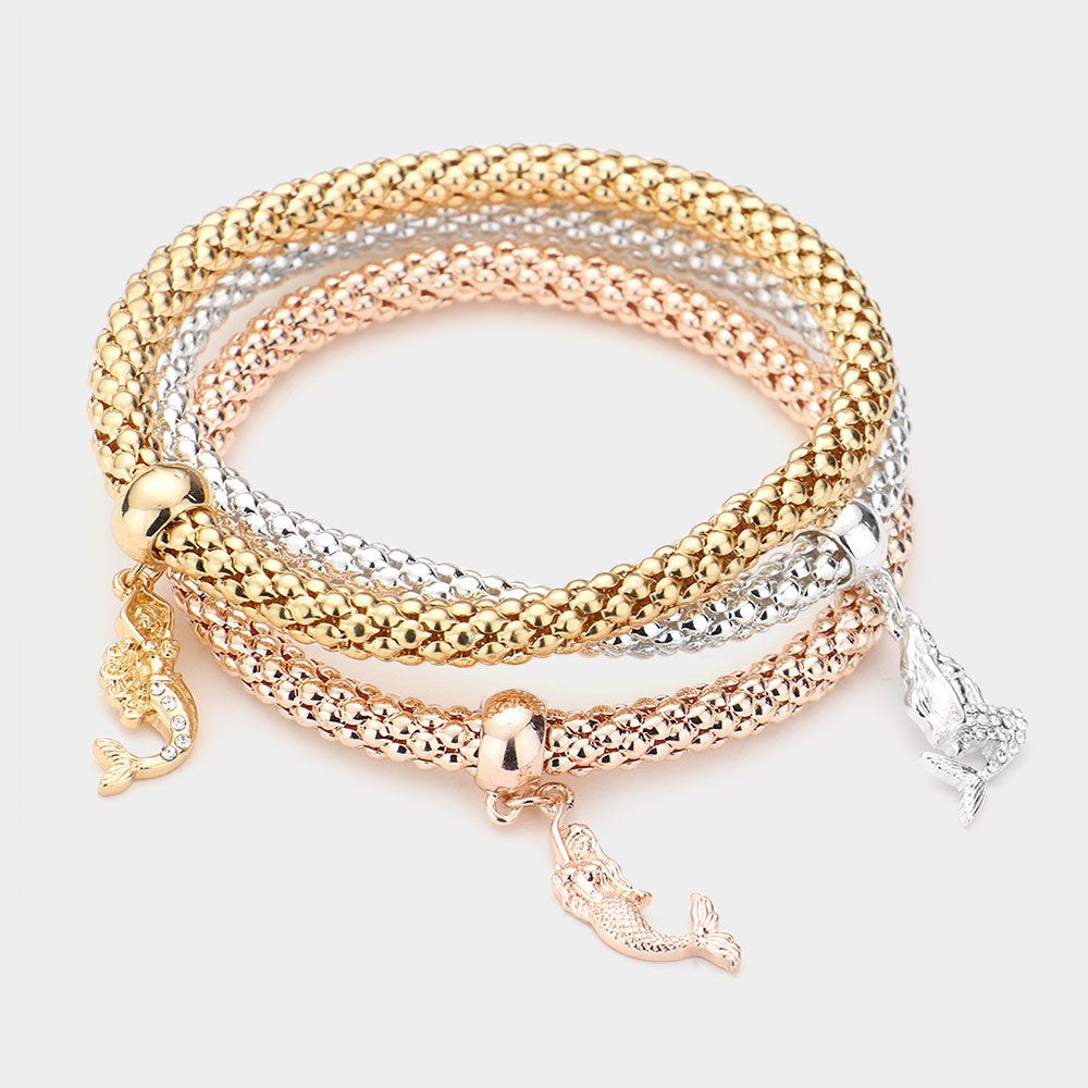 Trio Of Mermaids Bracelet Set