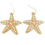 Golden Starfish Earrings