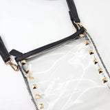Stella Clear Crossbody with Studs