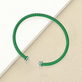 Rhinestone Embellished Cuff Bracelet