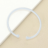 Rhinestone Embellished Cuff Bracelet