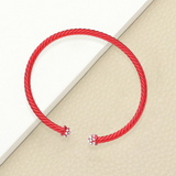 Rhinestone Embellished Cuff Bracelet